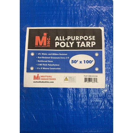 All-Purpose Poly Tarp,  50' X100'